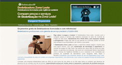 Desktop Screenshot of dedetizadorazonaleste.com