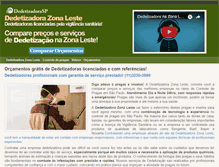 Tablet Screenshot of dedetizadorazonaleste.com